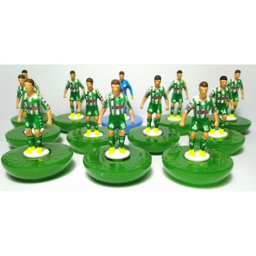 Subbuteo Andrew Table Soccer Panathinaikos FC 2021-22 on Classic Hasbro bases